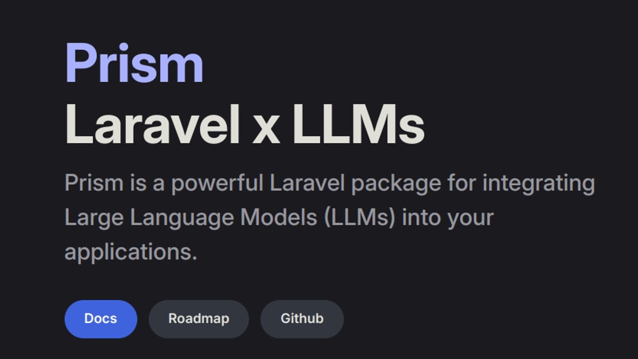 اخبار لارافيل - مكتبة Prism Laravel LLMs - كيفية ربط مشروع لارافيل مع chat gpt وبدائله