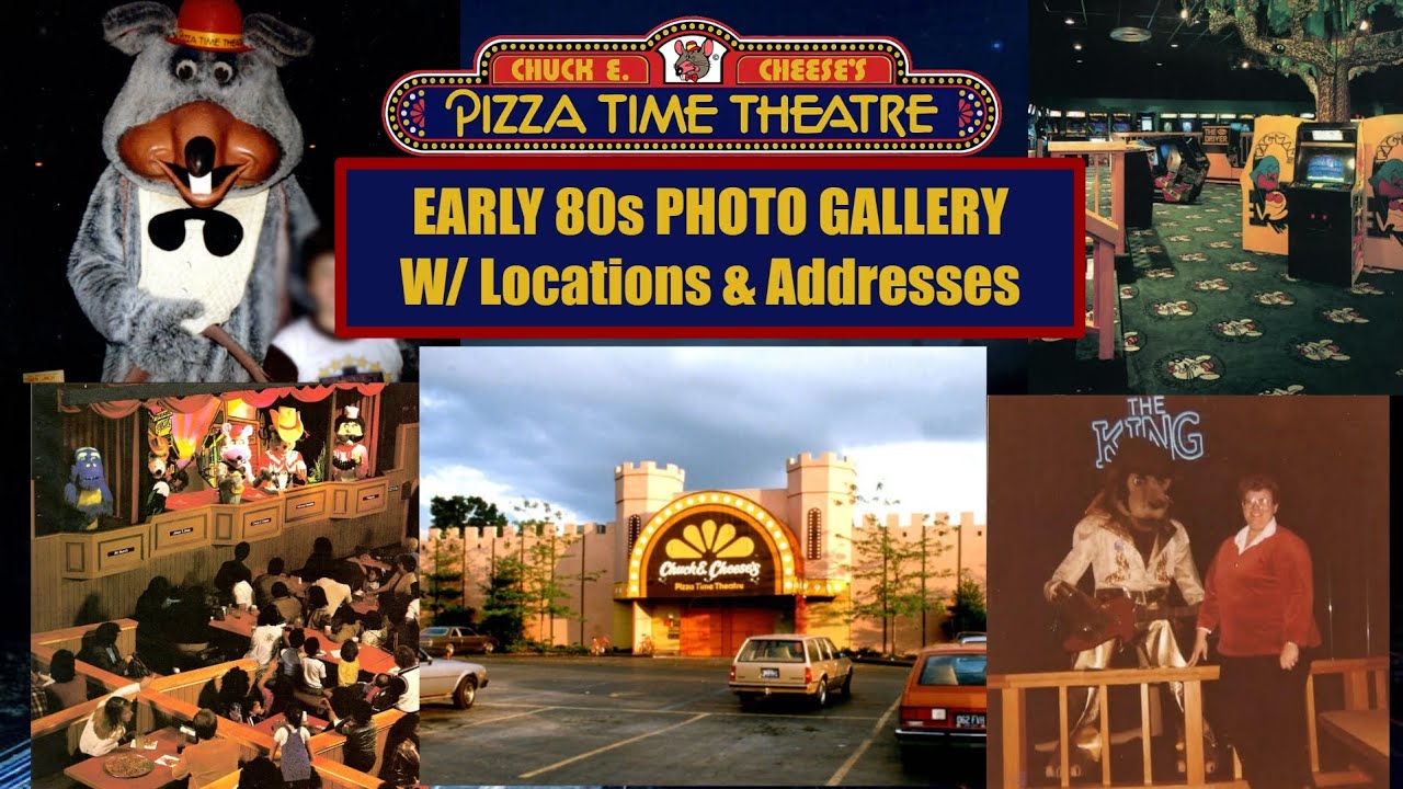 Pizza Time Theatre Rare Early 1980s Photo Gallery with Locations and Addresses