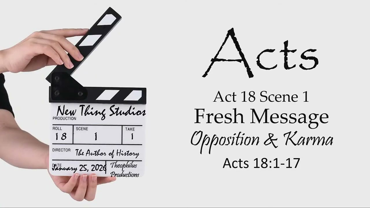 Sermon Only - Opposition and Karma - Acts 18:1-17