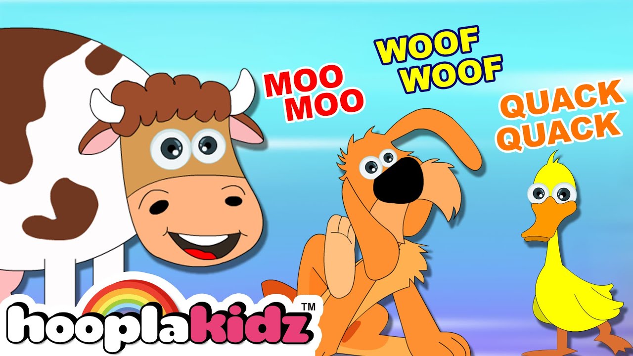 Baby Animal Sounds Song | Nursery Rhymes For Babies | HooplaKidz