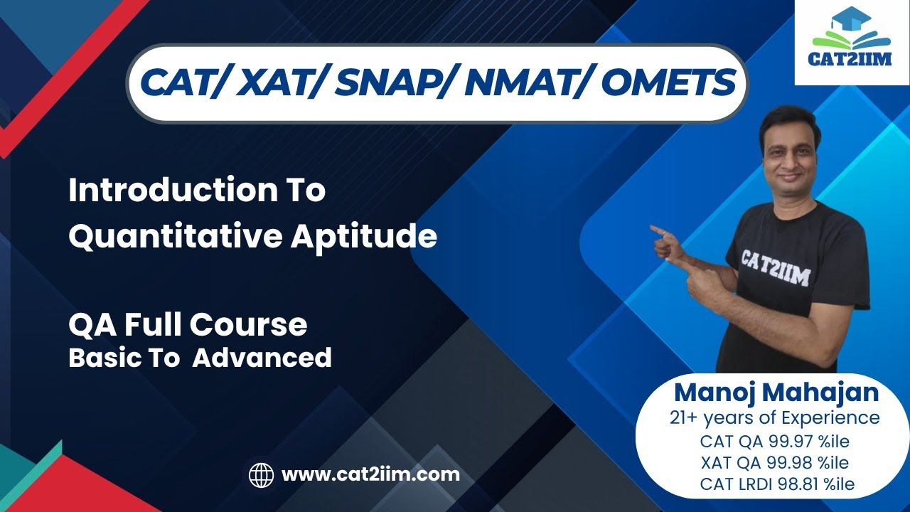 CAT Quantitative Aptitude Full Course|CAT QA Syllabus I CAT Quant Playlist 