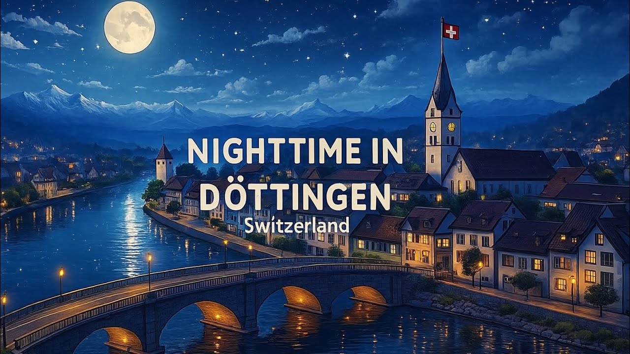 Nighttime in Döttingen, Switzerland | Cozy Night Views & Peaceful Streets
