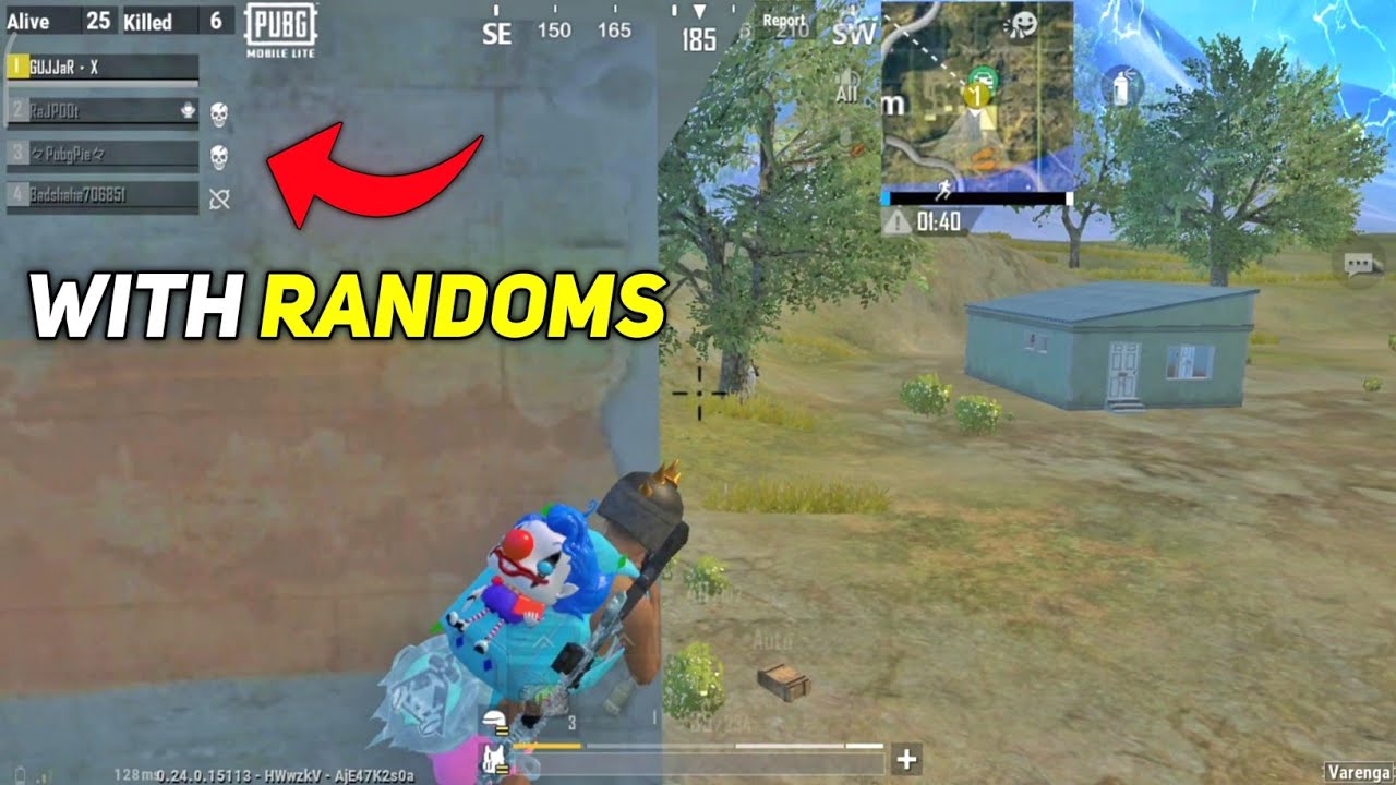 PLAYING WITH RANDOM PLAYERS FULL GAMEPLAY - PUBG MOBILE LITE BGMI LITE