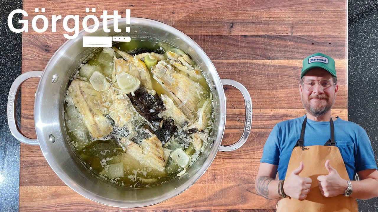 Homemade Fish Stock 🐟 Worth It! (Fish Fumet) - Basics 1