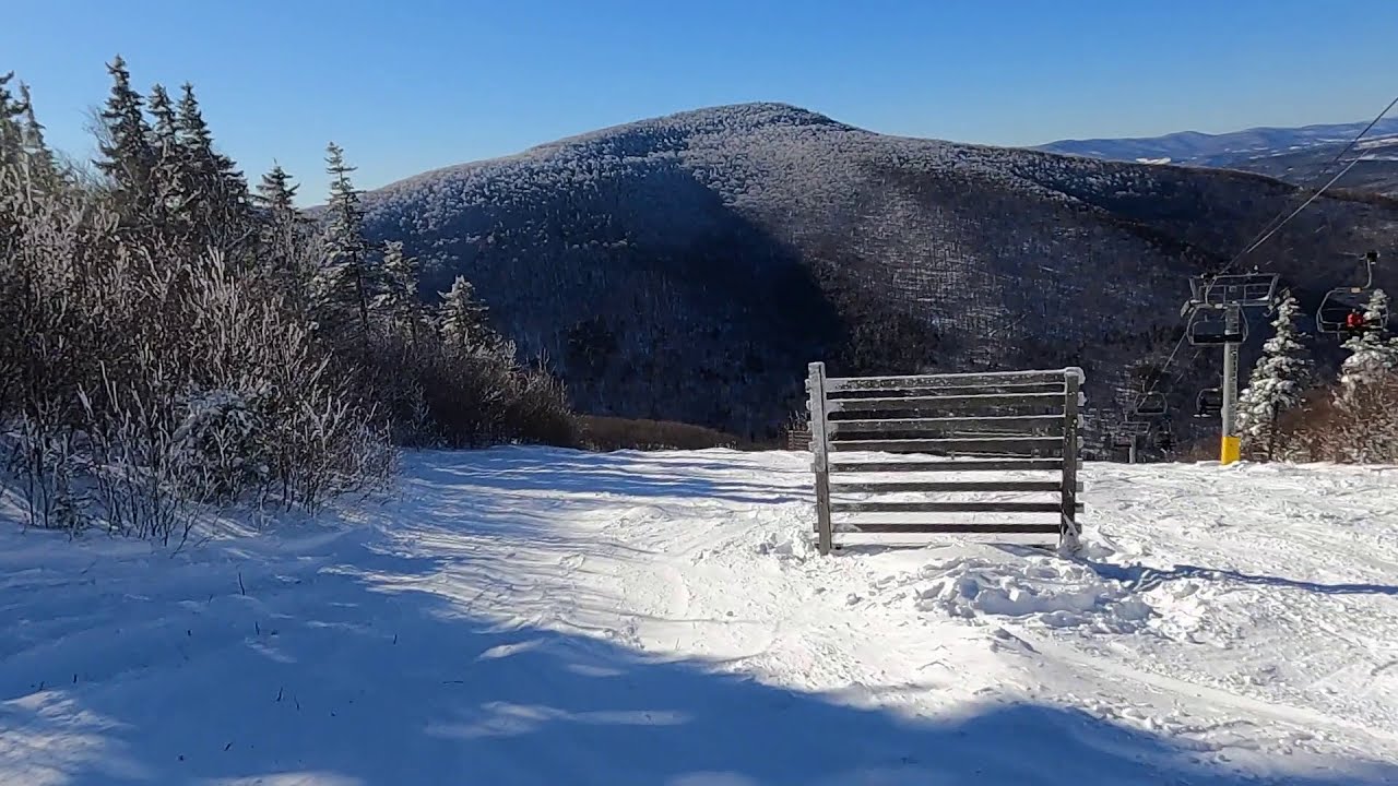 Skiing Hunter's Westway trail