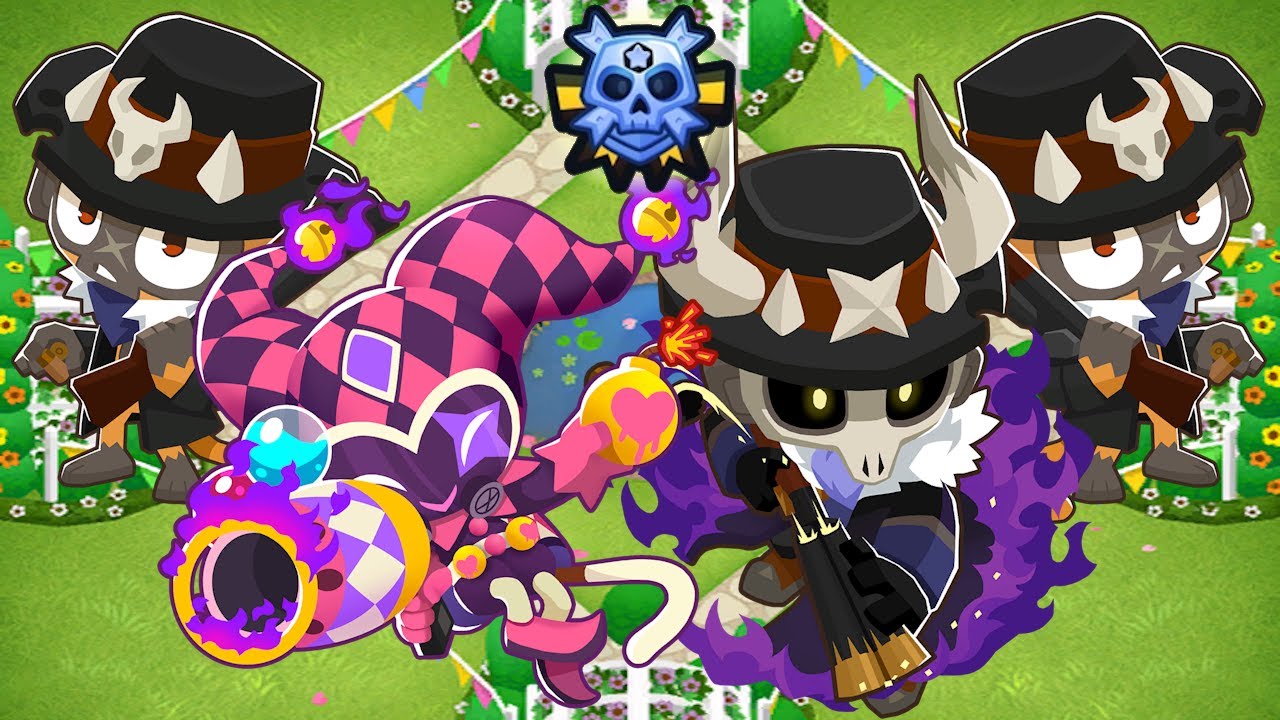 [Bloons TD 6] Quad CHIMPS Black Border with Gwendolin & The Desert Phantom (v49.1)
