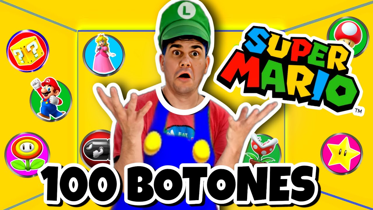 100 BOTONES MISTERIOSOS SÓLO 1 PARA ESCAPAR SUPER MARIO BROS