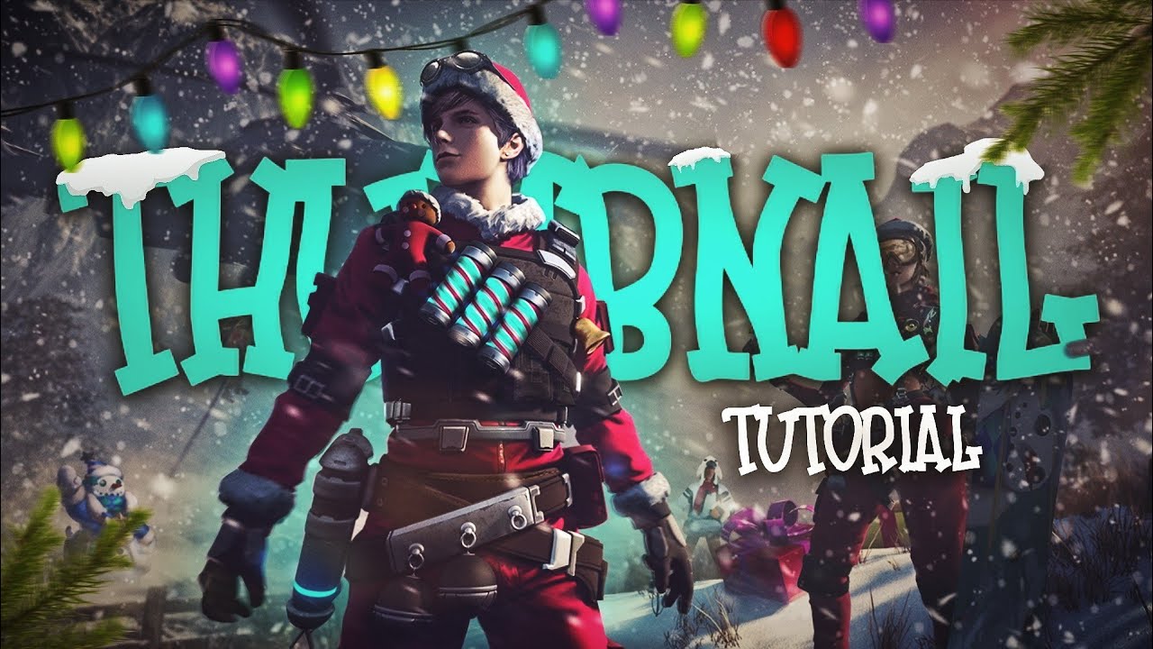 Make this Christmas Inspired Free Fire thumbnail on Android | FreeFire thumbnail tutorial ⛄