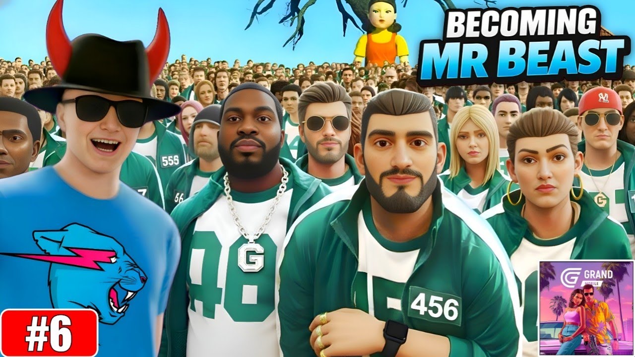 Squid Game in Grand RP Mobile but I’m MrBeast 👑