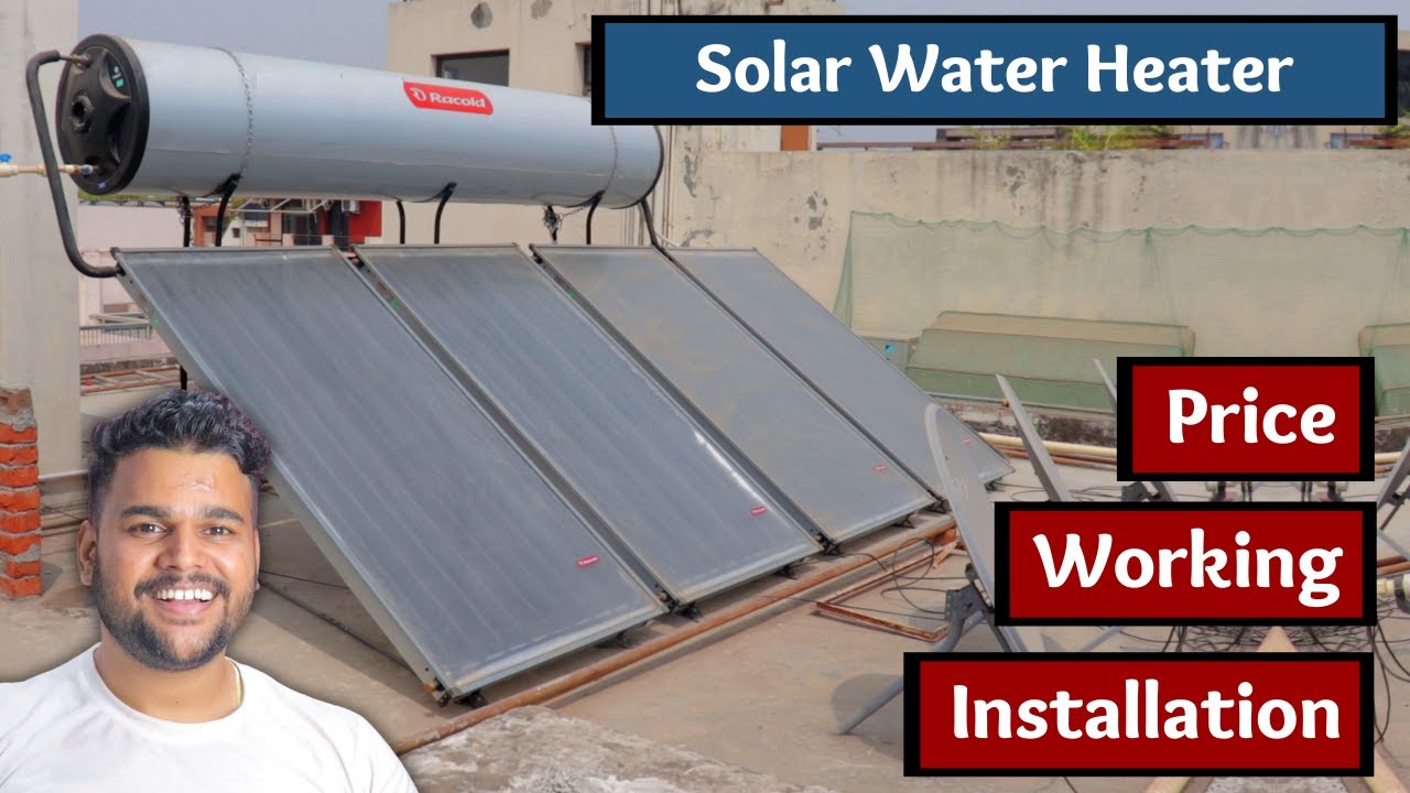 Solar Water Heater - Price, Live Working, Installation 🔥 Flat Plate Collector Solar Water Heater