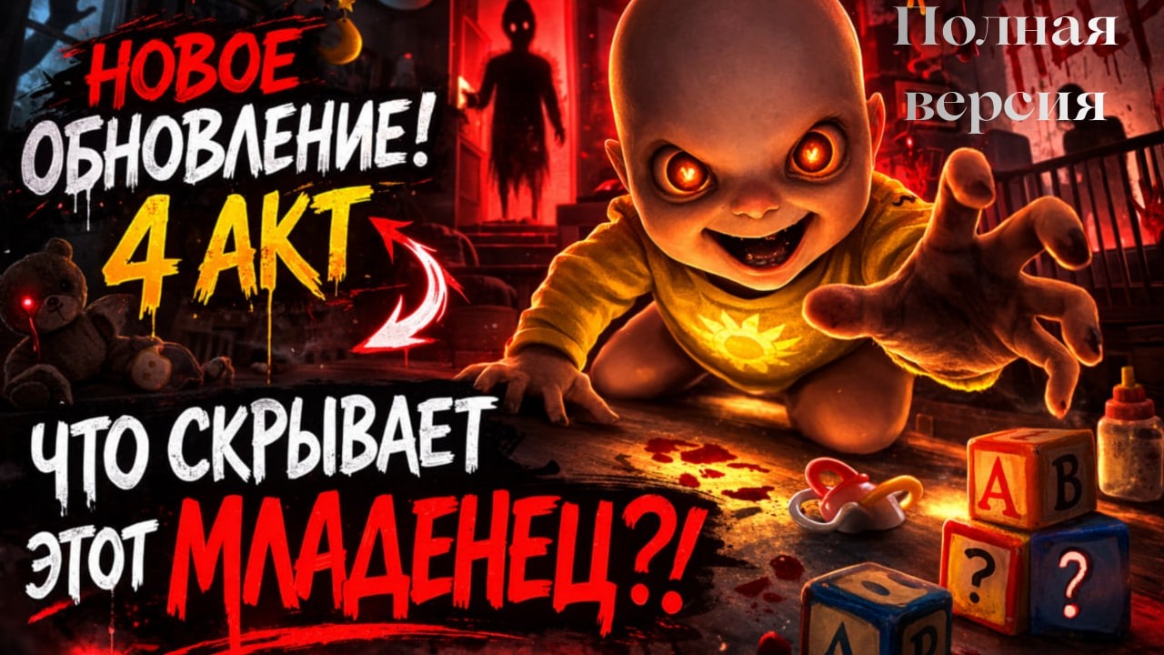 Я НЕ ДОЛЖНА БЫЛА ОТКРЫВАТЬ ЭТУ ДВЕРЬ… | The Baby in Yellow 4 акт  Полная версия 😱Младенчик в жёлтом👶
