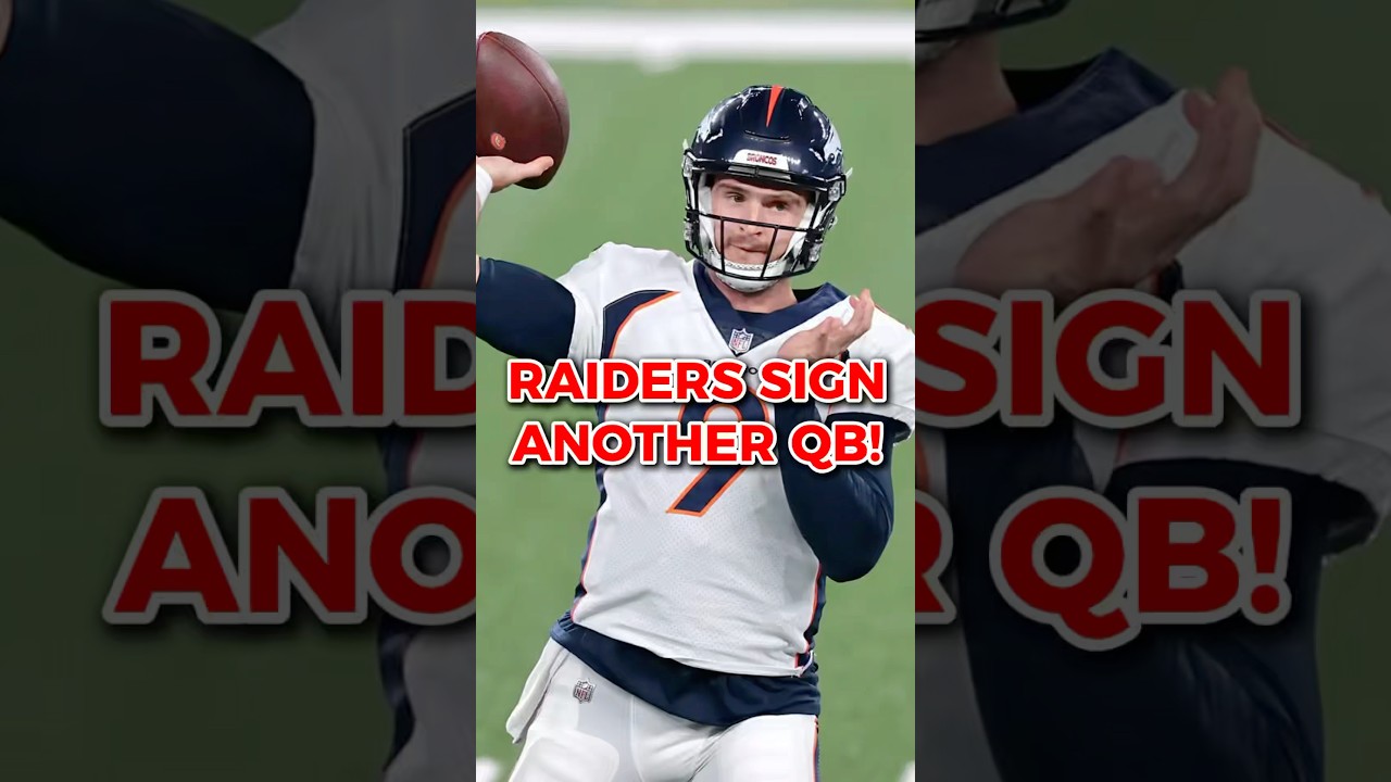Las Vegas Raiders Sign QB! Raiders News #shorts #raiders #nfl