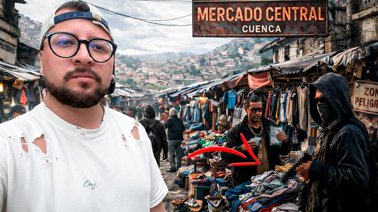 Fui a una de las POCAS Zonas PELIGROSAS en Cuenca 🇪🇨 Mercado el Arenal 