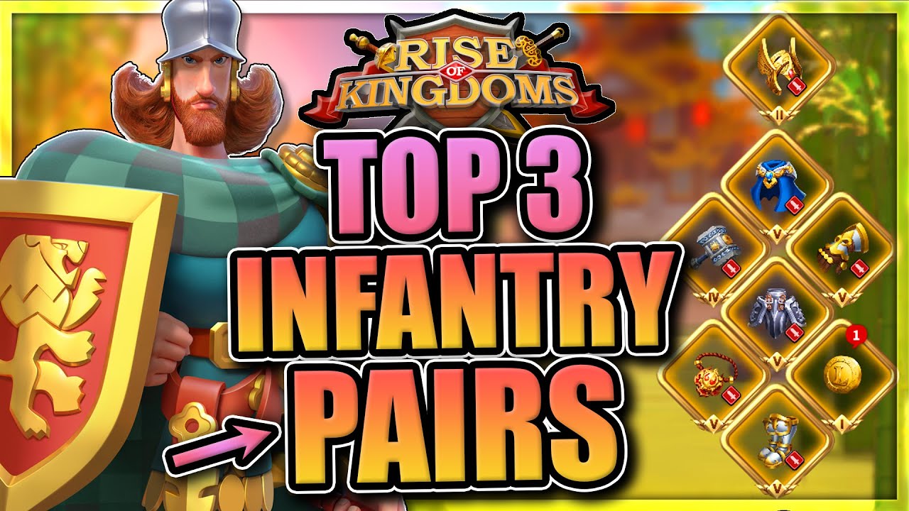 Top 3 Pairs, Talents and Equipment [Legendary Infantry Commanders] Rise of Kingdoms August 2024