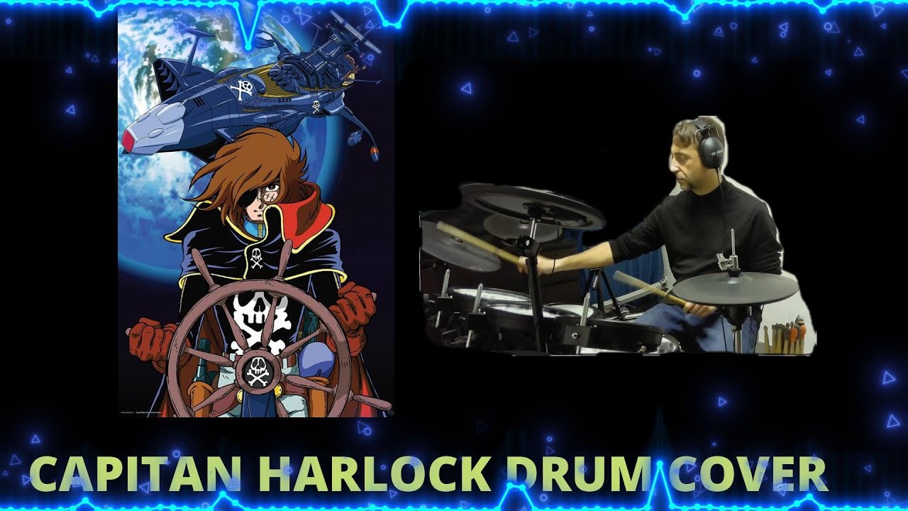 capitan harlock - sigla - drum cover