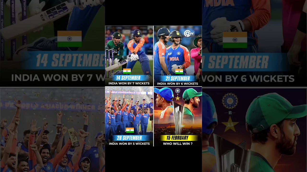 India vs Pakistan Last 3 T20 results #t20worldcup2026 #indvspak #rcb #csk #msdhoni #trending #shorts