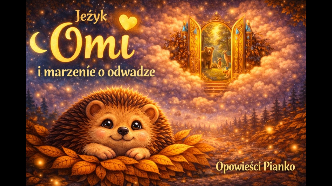 Jeżyk Omi i marzenie o odwadze 🦔🌙 | Spokojna bajka na dobranoc dla dzieci