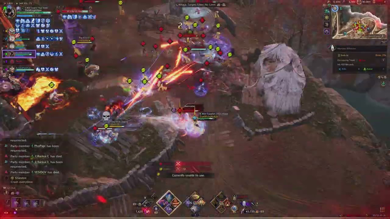 Throne And Liberty Cursed vs Gravity Morokai Riftstone Wargame Tank POV