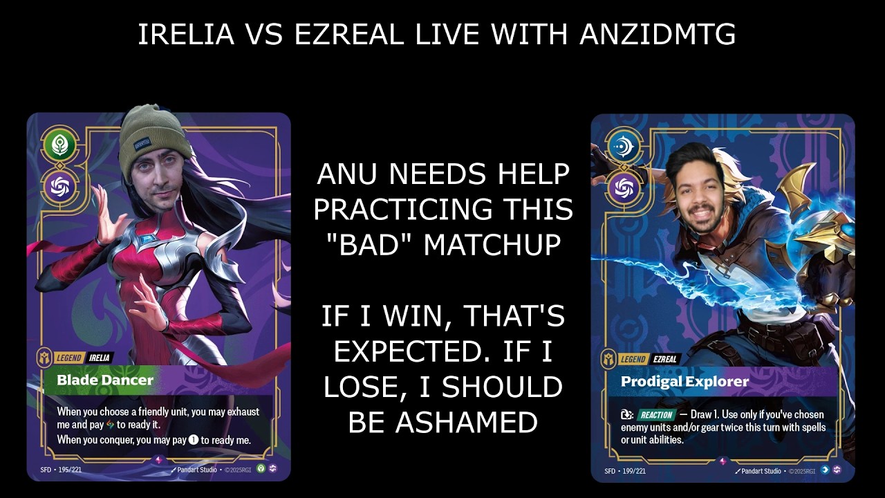 Does Akali Silent solo Ezreal? - Irelia vs Ezreal with @anzidmtg | Riftbound Vendetta