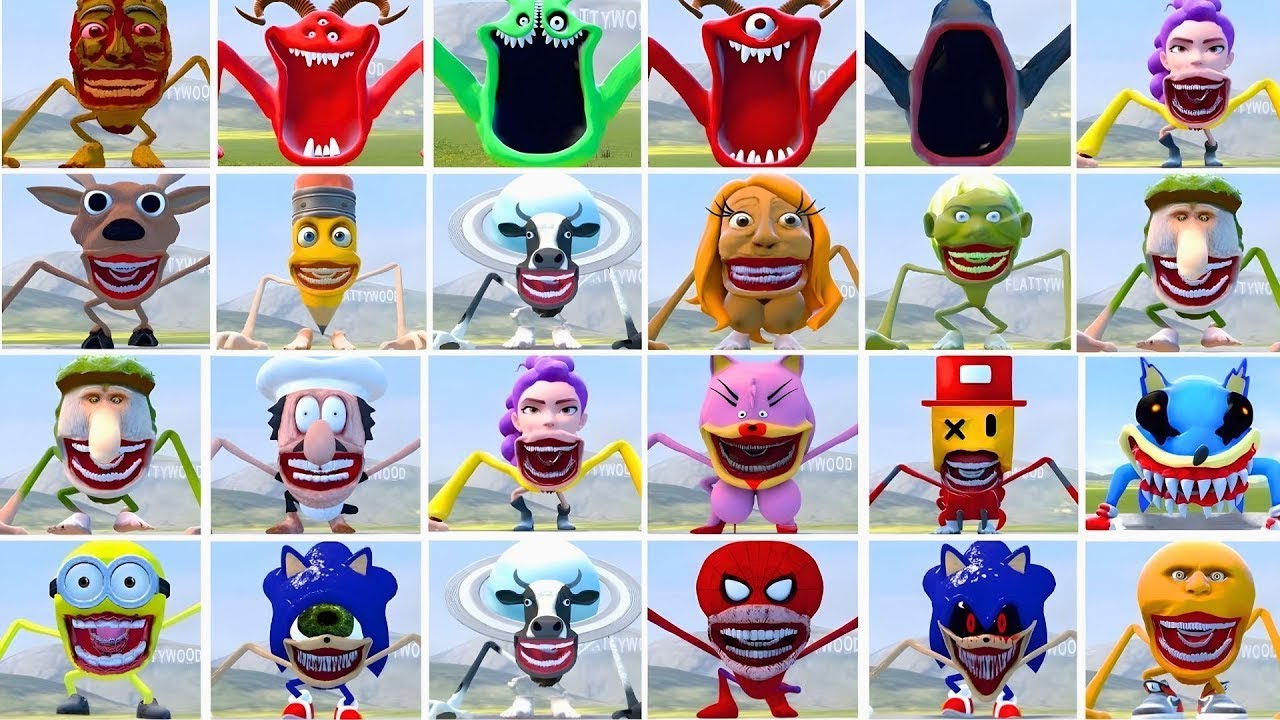 WHO IS THE STRONGEST FROM ALL ITALIAN AI BRAINROT MEMES TAPES VS SHIN SONIC TAPES in Garry's Mod!