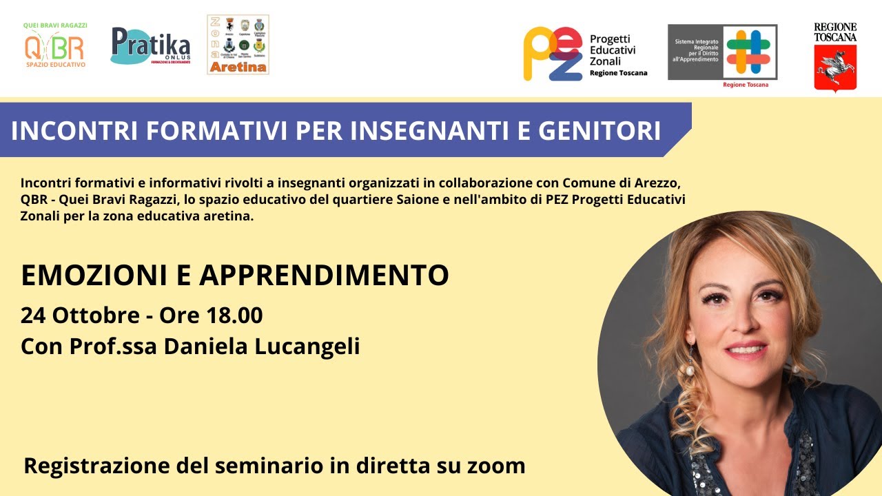 Emozioni e apprendimento con prof.ssa Daniela Lucangeli