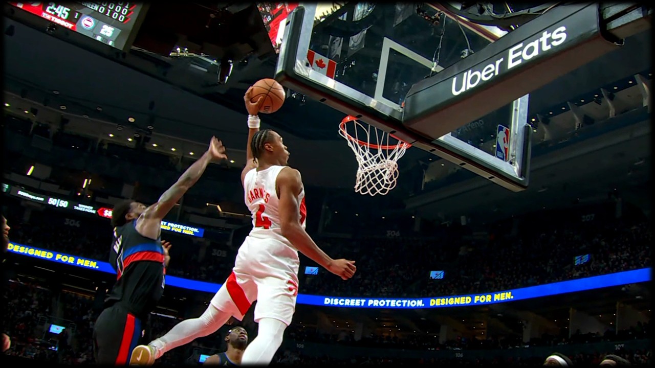 Scottie Barnes looking like a prime Vince Carter vs the Pistons