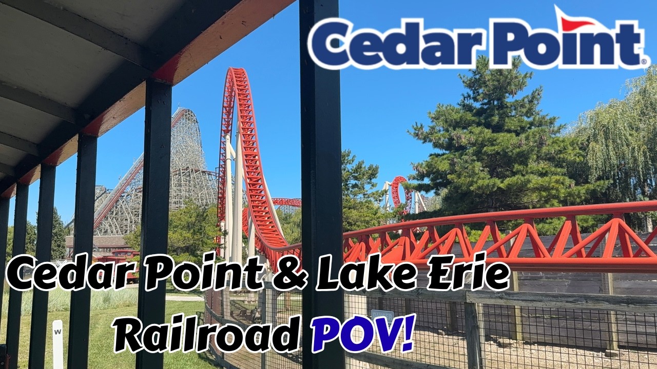 Cedar Point & Lake Erie Railroad Full Loop! | Cedar Point Train Ride