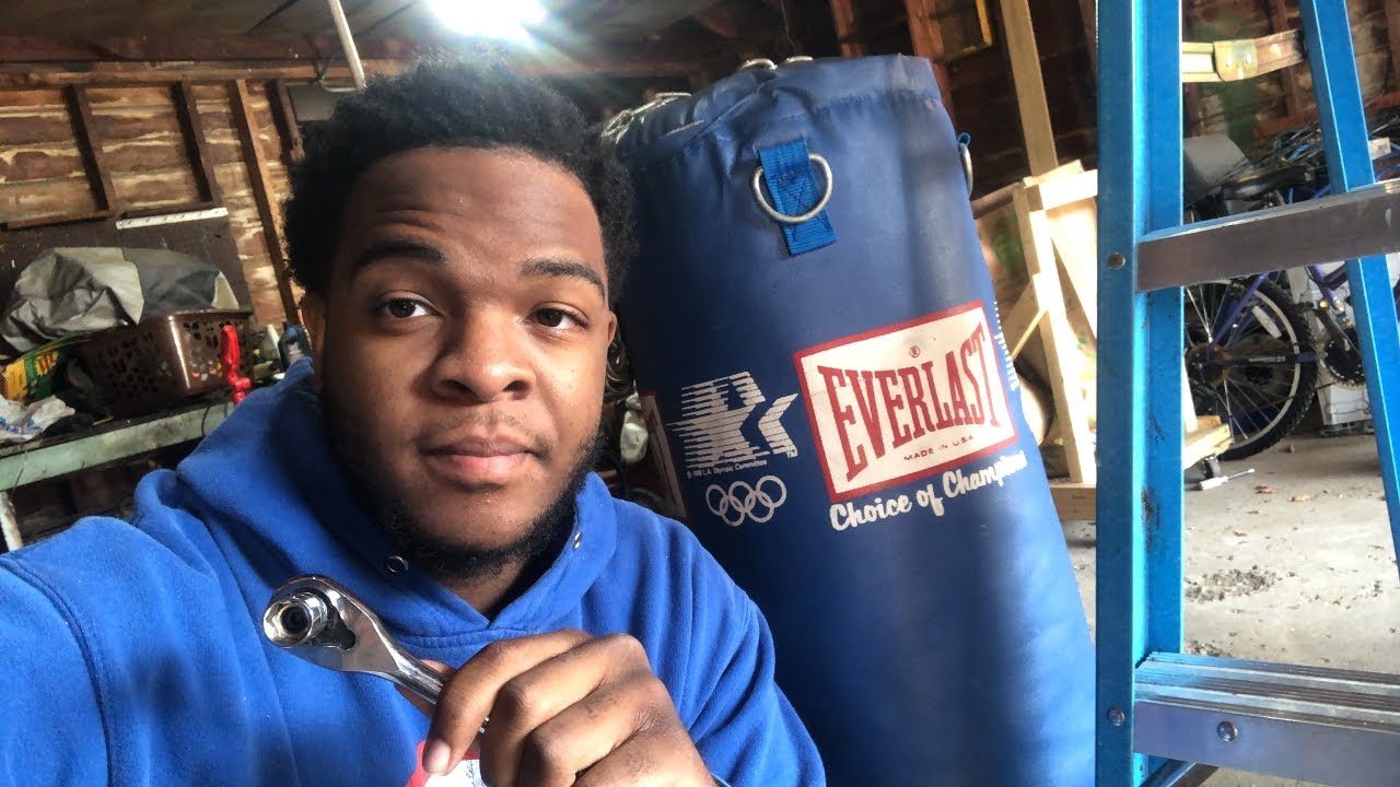 How to Hang a Heavy Bag (Garage beam method)