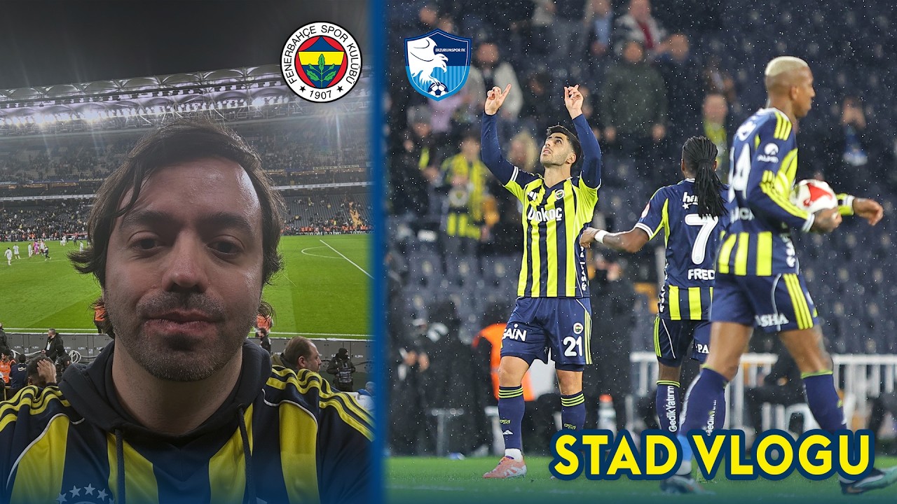 Forvet Yok, Kaliteli Ayaklar Var | Fenerbahçe 3 - 1 Erzurumspor | Stadyum Vlogu