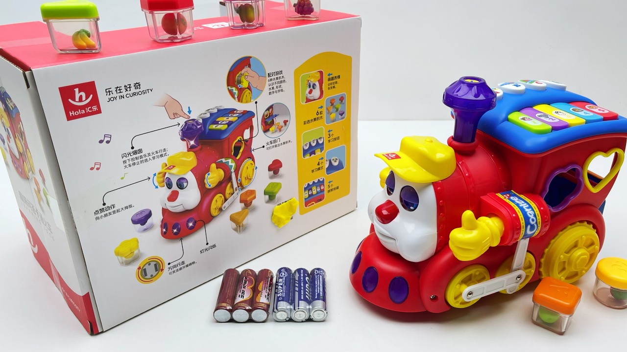 8-Minute Unboxing of Electric Toys: Fun Quiz Cartoon Train, Crawling Caterpillar, Busy Board, ASMR
