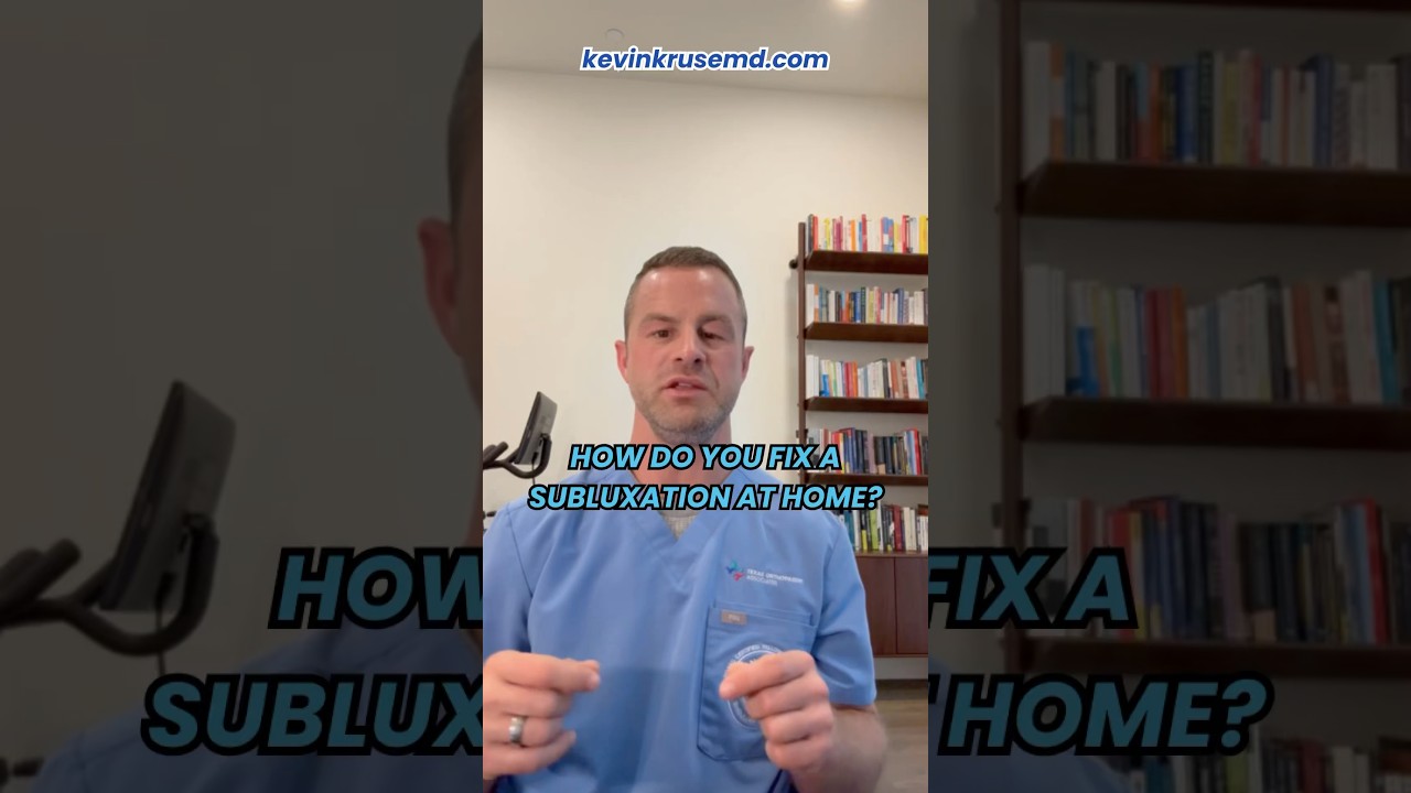 How Do You Fix A Subluxation At Home #shouldersubluxation #shoulderspecialist