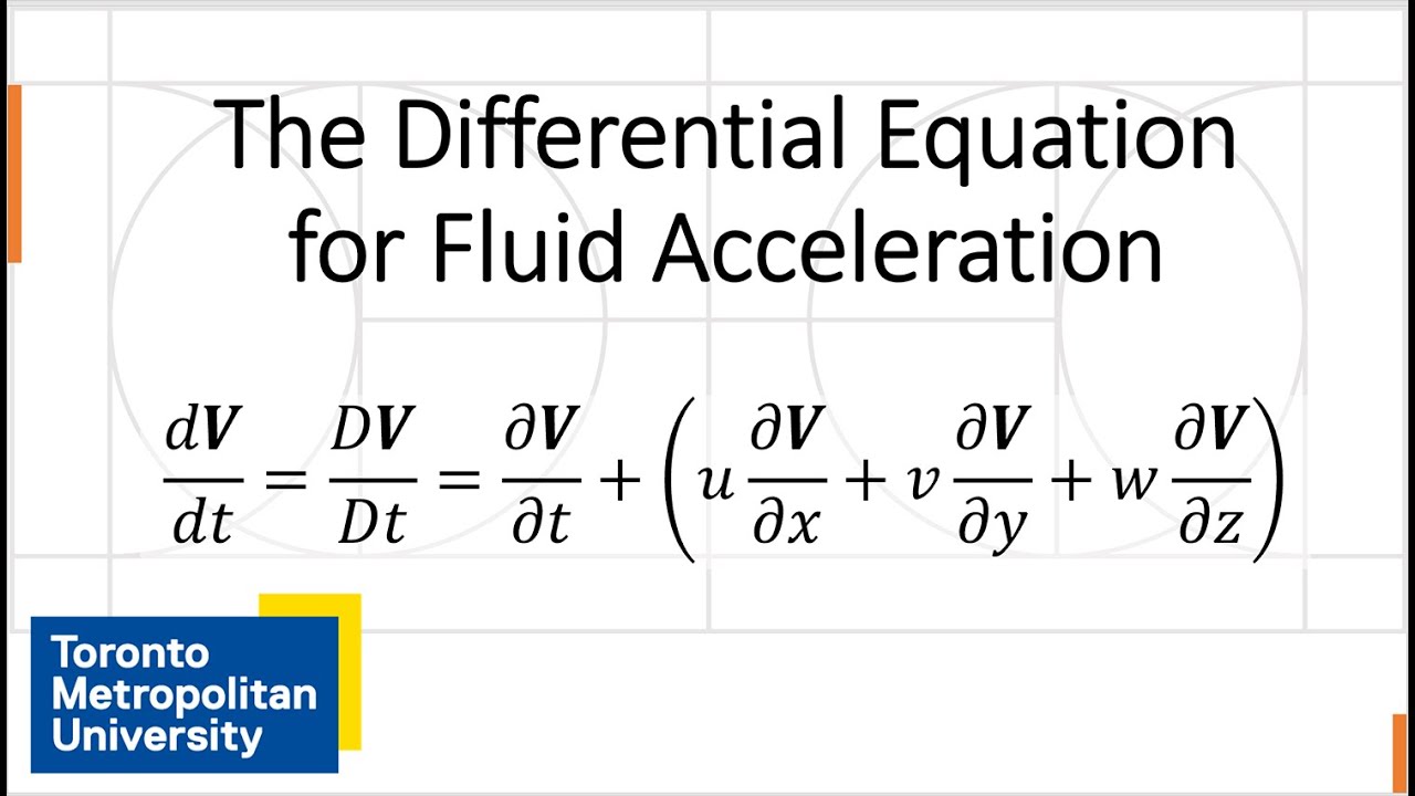 The Differential Equation for Fluid Acceleration