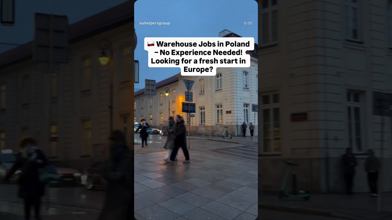 Warehouse job in Poland 🇵🇱 ​⁠@EUHelpers #warehouse #workpermitvisa