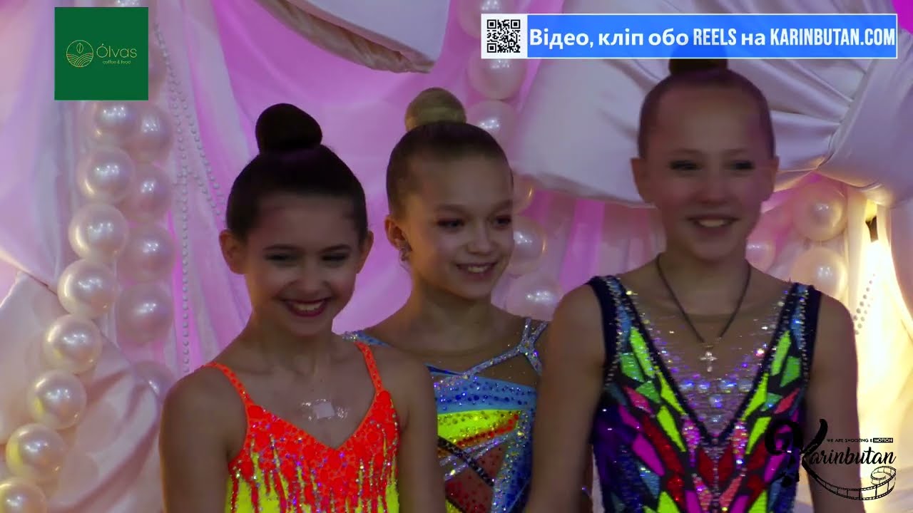 Парад нагородження гімнасток 2014 2013 р н  турніру Мрія 2026 м  Коломия