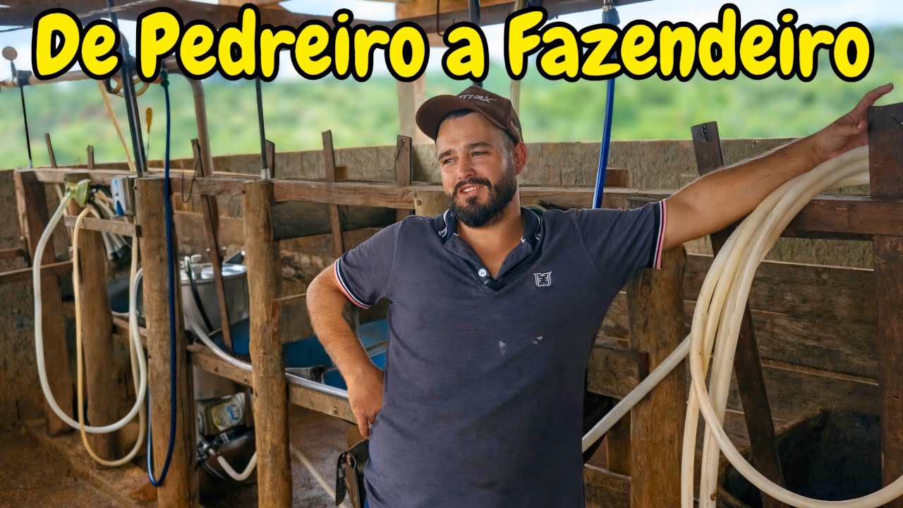 ELE TRABALHAVA DE PEDREIRO E COMPROU SUA FAZENDA