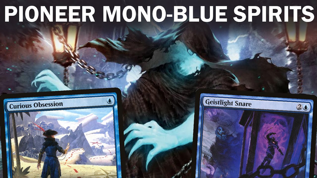 THE HAUNTED SKIES! Pioneer Mono Blue Spirits. Flying Tempo with Curious Obsession, Counterspells MTG