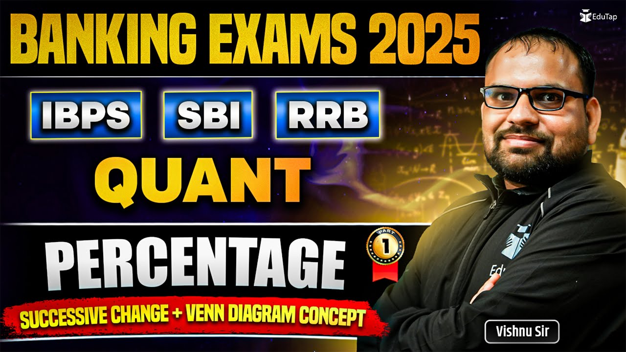 Banking Exam Percentage Classes 2025 | Bank Exam Free Online Classes 2025 Preparation | EduTap