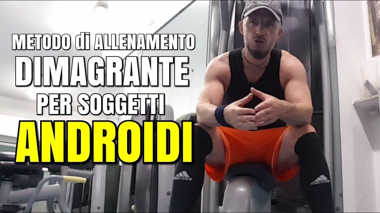 ALLENAMENTO DIMAGRANTE per soggetto ANDROIDE ⚫ Esempio di WORKOUT con gli ESERCIZI migliori