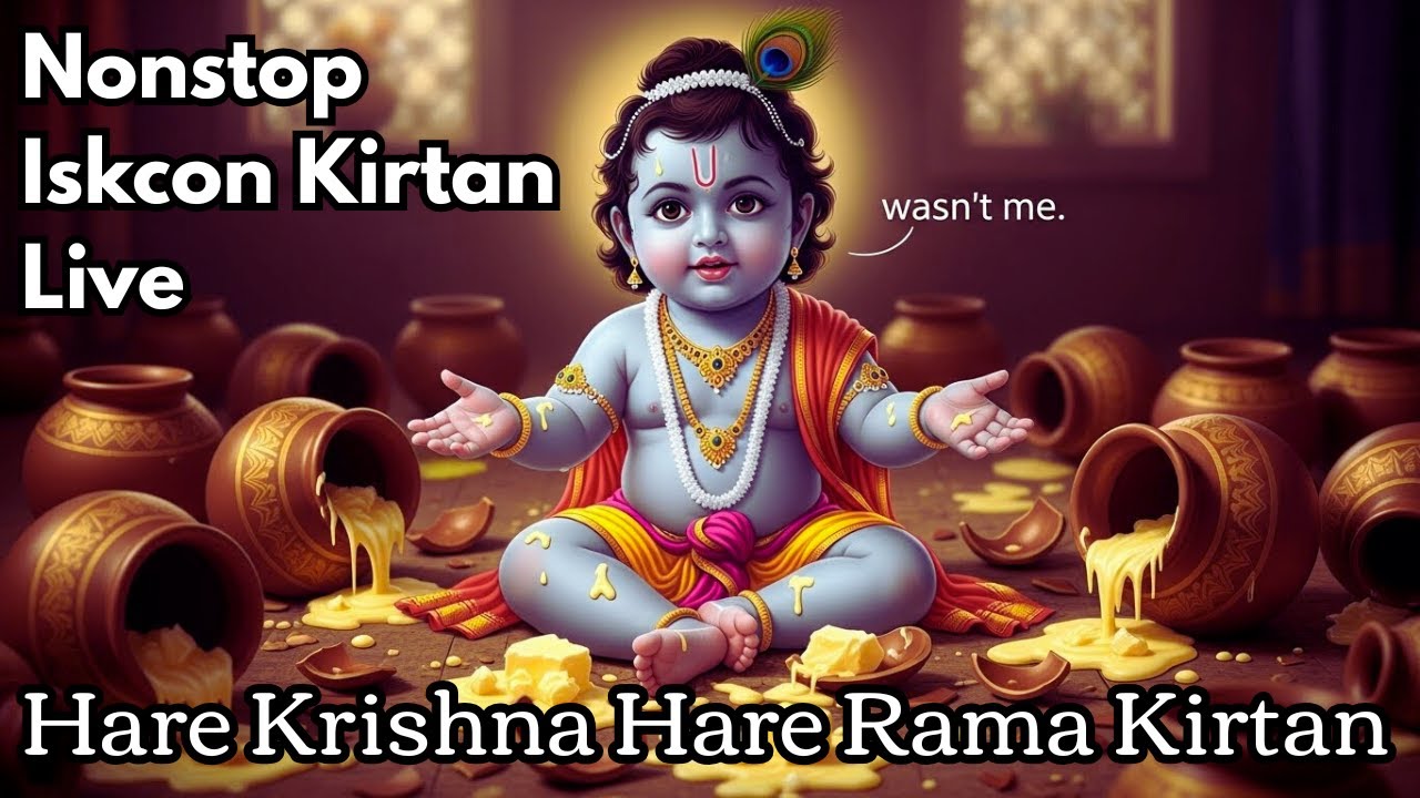 Best ISKCON Kirtan Live | Hare Krishna for Work Stress, Focus & Positive Productivity