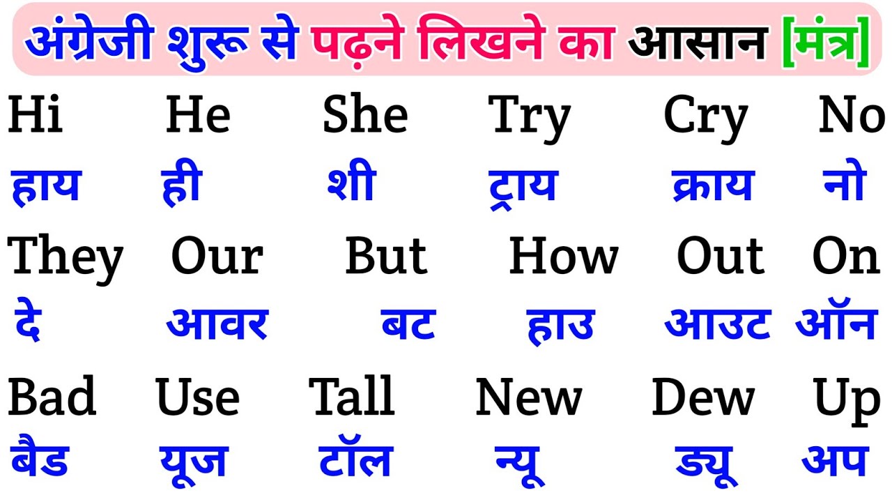 English padhna sikho | इंग्लिश में नाम लिखना पढ़ना कैसे सीखें | english practice kaise kre