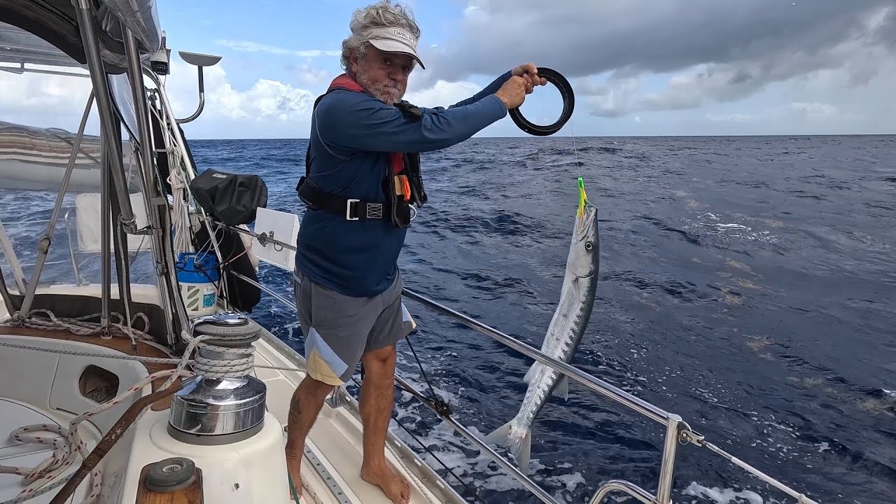 Ep. 176 Fish On, but nothing to eat!  St Croix to St Maarten Feb '25
