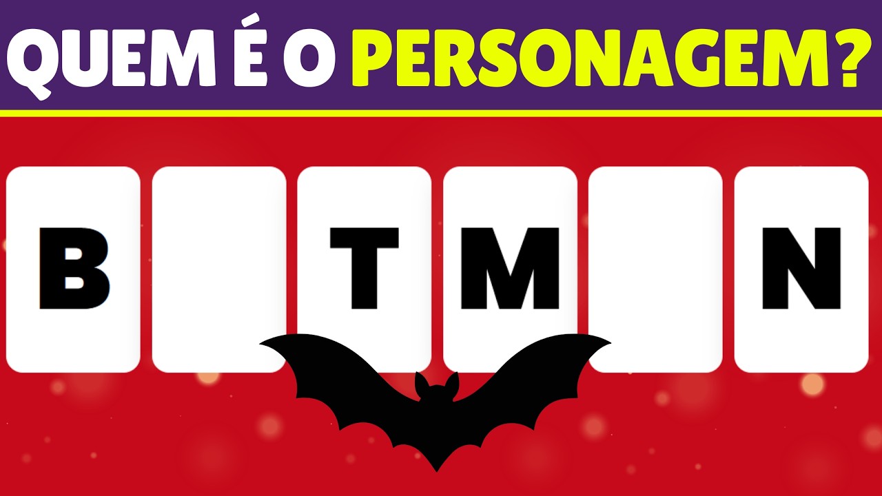 🧠 Apenas 10% acerta todos os personagens sem vogais | QUIZ PERSONAGEM SEM VOGAIS 🤔