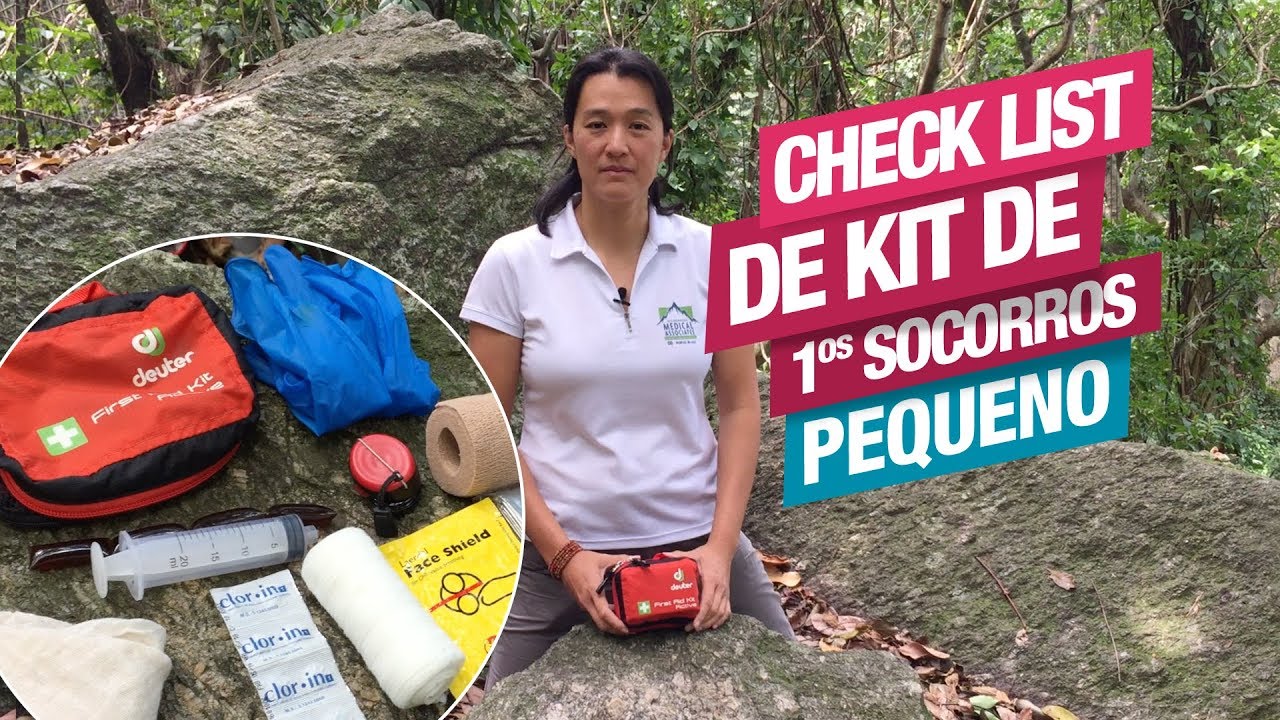 Check List para Kit de 1os Socorros Pequeno (Aventura, Bushcraft, Camping, Expedições, Viagem)