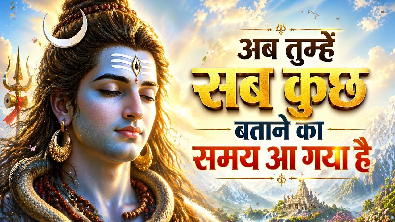 अब तुम्हें सब कुछ बताने का समय आ गया है | Shiv sandesh | Shiv sandesh Today | universe message