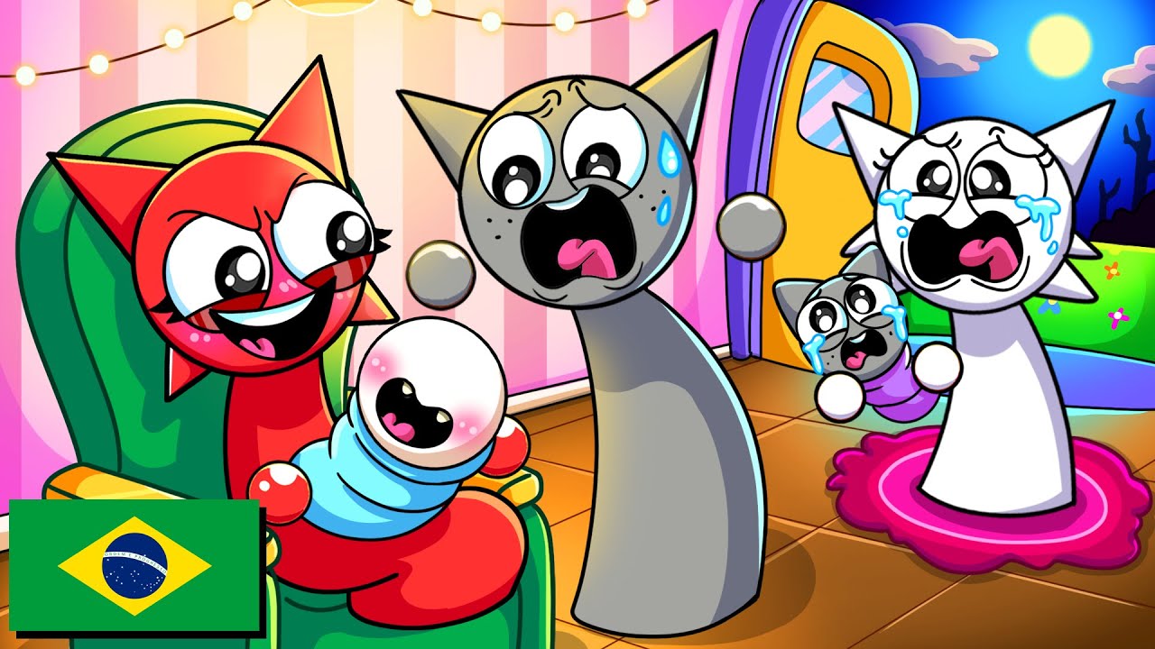 MROONA E GRAY TERÃO UM BEBÊ?! Animação Incredibox Sprunki