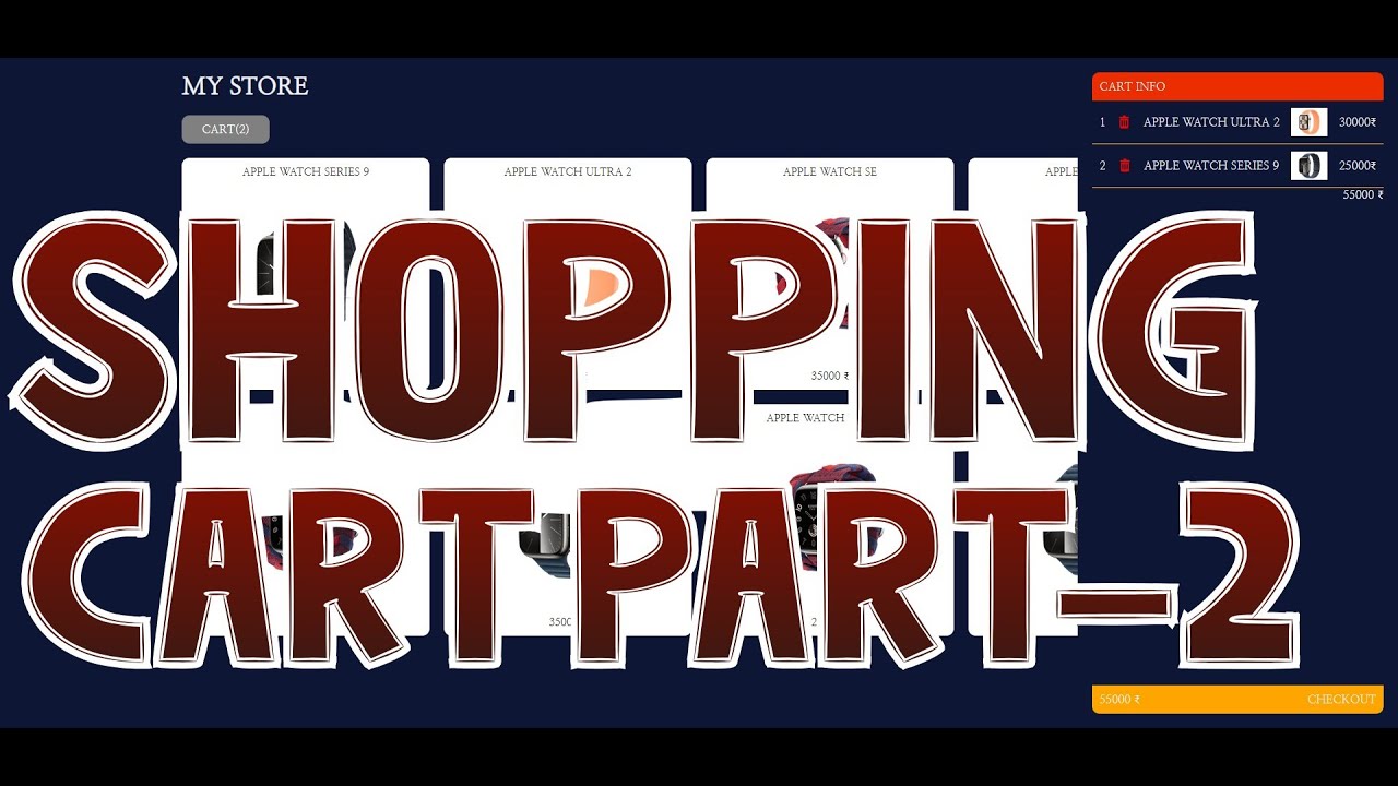 How to Build a Shopping Cart with HTML, CSS, and JavaScript | Step-by-Step Tutorial - PART 2