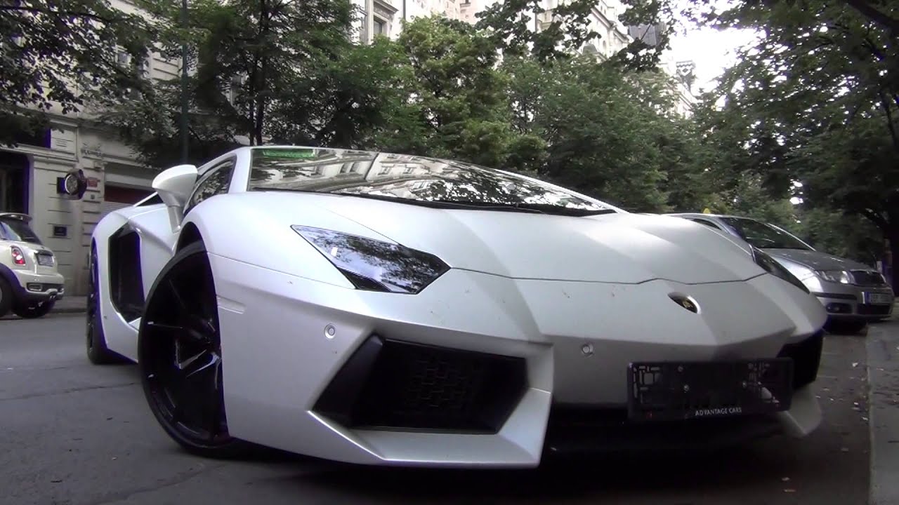 Matte white Lamborghini Aventador LP700-4 w/ Capristo exhaust start up, drive & walkaround