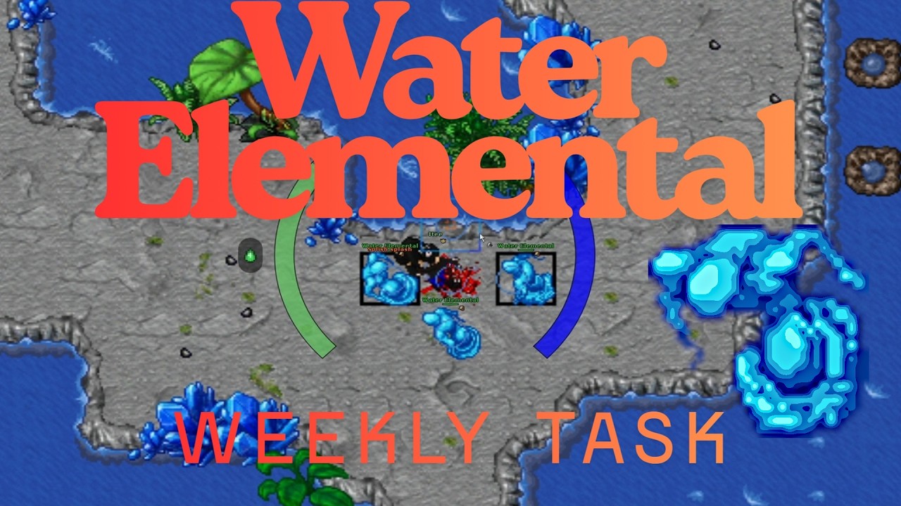 Tibia Water Elemental Port Hope Weekly Task Bestiary #tibia #tibia2026 #weeklytask #tibiaglobal