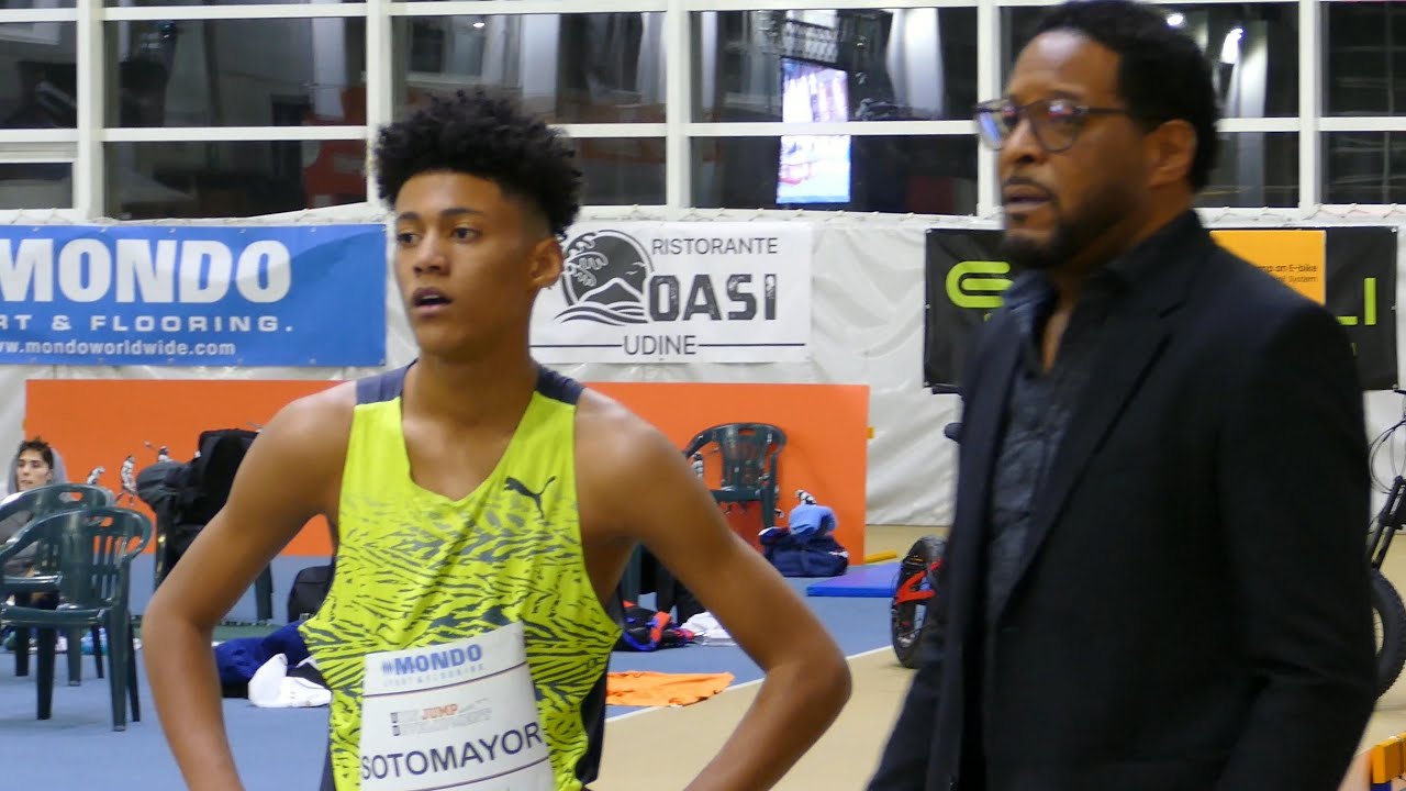 Javier Sotomayor High Jump World Record holder and his son Jaxier Sotomayor Udine 2023