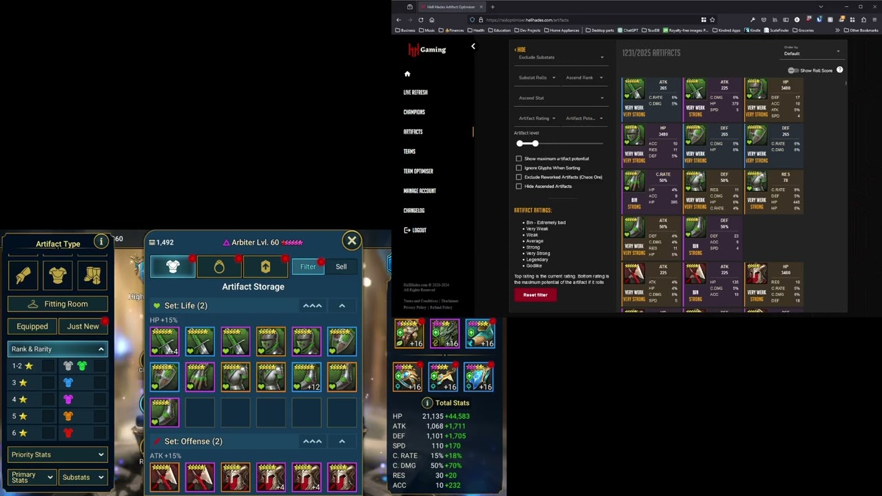 Gear Cleansing Tips with the Hellhades Optimiser